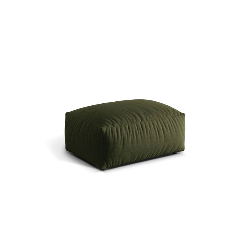 Martina Pouf aus Strukturierter Stoff in Grün (Boston Forest), 95x65 cm von Micadoni – Bild 3