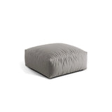 Martina Pouf aus Strukturierter Stoff in Hellgrau (Boston Light Grey), 106x106 cm von Micadoni – Bild 3