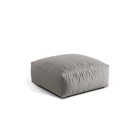 Martina Pouf aus Strukturierter Stoff in Hellgrau (Boston Light Grey), 106x106 cm von Micadoni – Bild 3