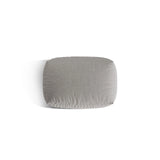 Martina Pouf aus Strukturierter Stoff in Hellgrau (Boston Light Grey), 95x65 cm von Micadoni – Bild 4