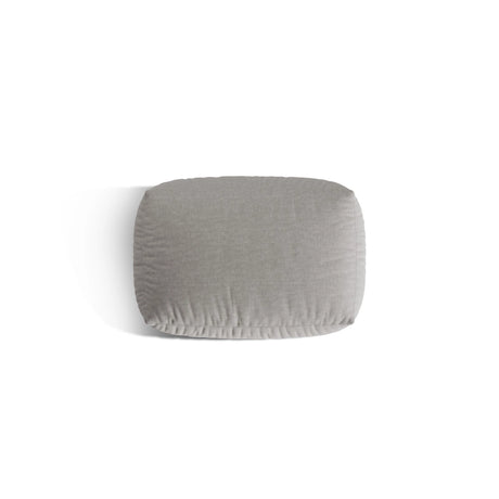 Martina Pouf aus Strukturierter Stoff in Hellgrau (Boston Light Grey), 95x65 cm von Micadoni – Bild 4