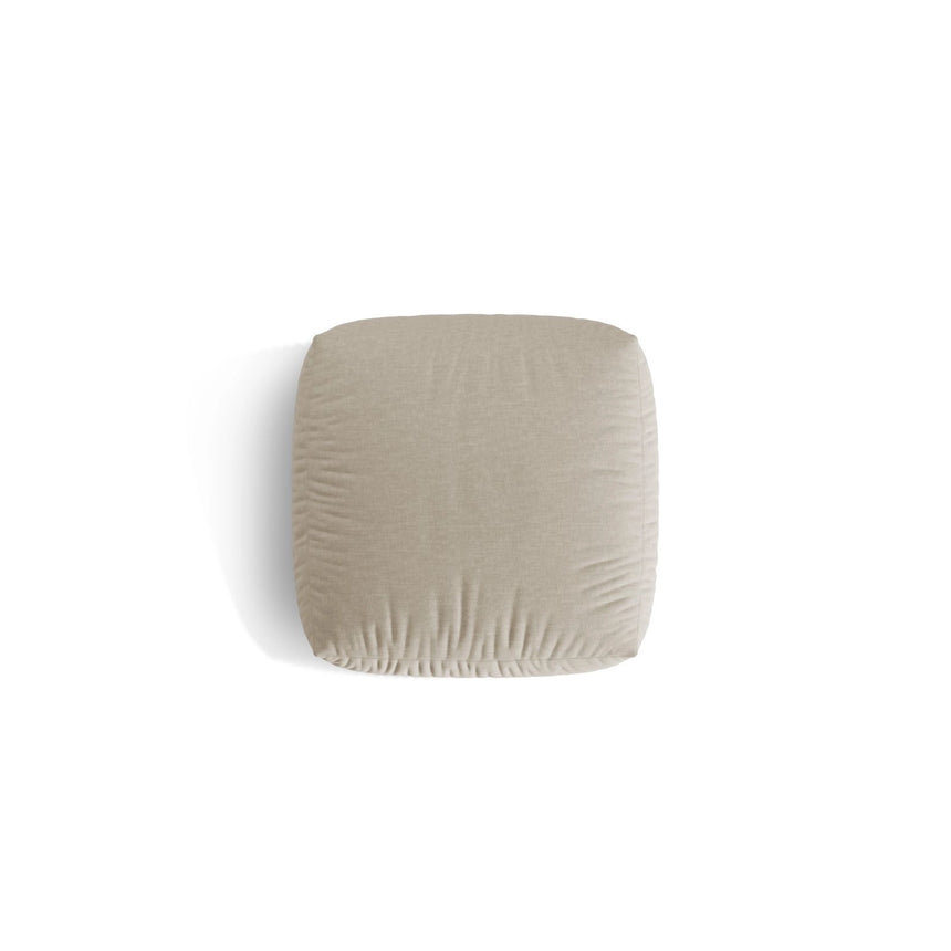 Martina Pouf aus Strukturierter Stoff in Leichtes Beige (Boston Toffee), 106x106 cm von Micadoni – Bild 4