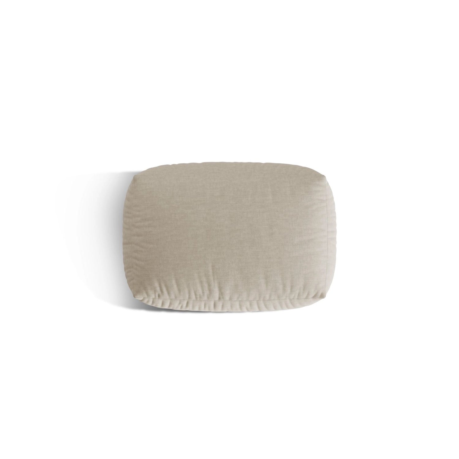 Martina Pouf aus Strukturierter Stoff in Leichtes Beige (Boston Toffee), 95x65 cm von Micadoni – Bild 4