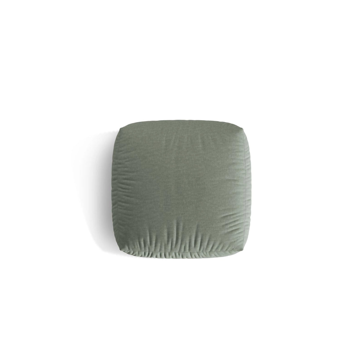Martina Pouf aus Strukturierter Stoff in Moosgrün (Boston Water Green), 106x106 cm von Micadoni – Bild 4
