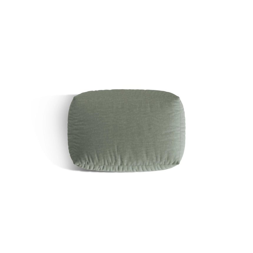 Martina Pouf aus Strukturierter Stoff in Moosgrün (Boston Water Green), 95x65 cm von Micadoni – Bild 4