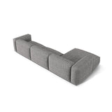 Martina modulares Ecksofa, Linke Seite, Sitztiefe 76 cm, aus Boucle in Graphit (Monet Graphite), 330x176 cm von Micadoni – Bild 5