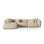 Martina modulares Ecksofa, Linke Seite, Sitztiefe 76 cm, aus Samt, Cord, Boucle oder Strukturstoff, 330x176 cm von Micadoni – Bild 1