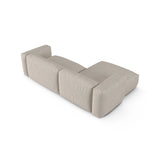Martina modulares Ecksofa, Linke Seite, Sitztiefe 90 cm, aus Boucle in Beige (Monet Sand), 280x176 cm von Micadoni – Bild 5