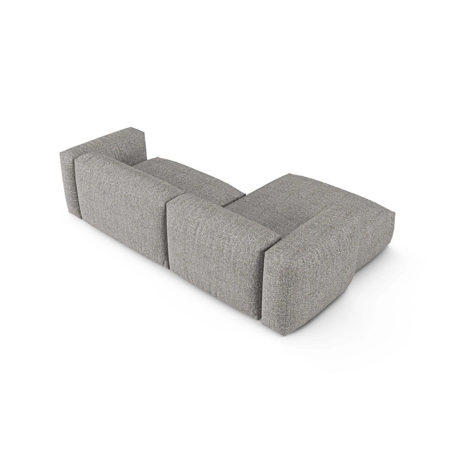 Martina modulares Ecksofa, Linke Seite, Sitztiefe 90 cm, aus Boucle in Graphit (Monet Graphite), 280x176 cm von Micadoni – Bild 5