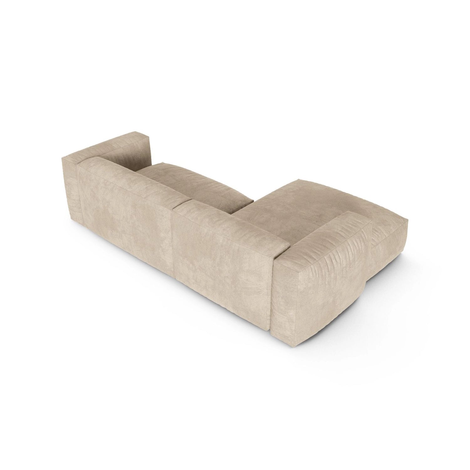 Martina modulares Ecksofa, Linke Seite, Sitztiefe 90 cm, aus Samt, Cord, Boucle oder Strukturstoff, 280x176 cm von Micadoni – Bild 5