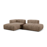 Martina modulares Ecksofa, Linke Seite, aus Cord in Acorn (Tilia 17), 285x176 cm
 von Micadoni – Bild 3