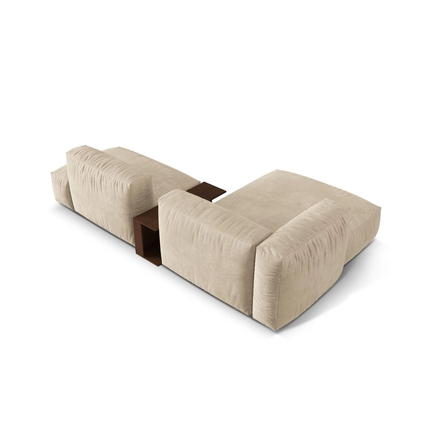 Martina modulares Ecksofa, Linke Seite, aus Samt, Cord oder Strukturstoff, 285x176 cm von Micadoni – Bild 5