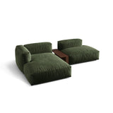 Martina modulares Ecksofa, Linke Seite, aus Samt in Grün (Vogue 11), 285x176 cm
 von Micadoni – Bild 4