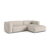 Martina modulares Ecksofa, Rechte Seite, Sitztiefe 76 cm, aus Boucle in Beige (Monet Sand), 280x176 cm von Micadoni – Bild 3