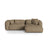 Martina modulares Ecksofa, Rechte Seite, Sitztiefe 76 cm, aus Boucle in Cappuccino (Monet Cappucino), 280x176 cm von Micadoni – Bild 1