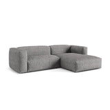 Martina modulares Ecksofa, Rechte Seite, Sitztiefe 76 cm, aus Boucle in Graphit (Monet Graphite), 280x176 cm von Micadoni – Bild 3