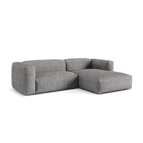 Martina modulares Ecksofa, Rechte Seite, Sitztiefe 76 cm, aus Boucle in Graphit (Monet Graphite), 280x176 cm von Micadoni – Bild 3