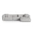 Martina modulares Ecksofa, Rechte Seite, Sitztiefe 76 cm, aus Boucle in Silber (Monet Silver), 330x176 cm von Micadoni – Bild 1