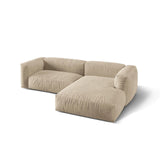 Martina modulares Ecksofa, Rechte Seite, Sitztiefe 76 cm, aus Samt, Cord, Boucle oder Strukturstoff, 280x176 cm von Micadoni – Bild 4