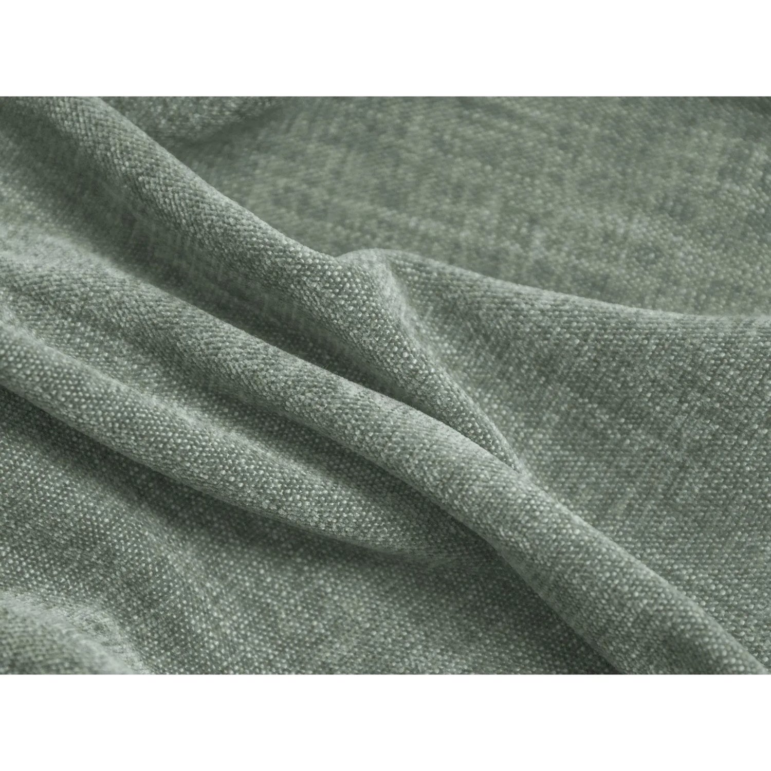 Martina modulares Ecksofa, Rechte Seite, Sitztiefe 76 cm, aus Strukturierter Stoff in Moosgrün (Boston Water Green), 330x176 cm von Micadoni – Bild 6