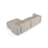 Martina modulares Ecksofa, Rechte Seite, Sitztiefe 90 cm, aus Boucle in Beige (Monet Sand), 280x176 cm von Micadoni – Bild 5