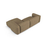 Martina modulares Ecksofa, Rechte Seite, Sitztiefe 90 cm, aus Boucle in Cappuccino (Monet Cappucino), 280x176 cm von Micadoni – Bild 5