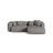 Martina modulares Ecksofa, Rechte Seite, Sitztiefe 90 cm, aus Boucle in Graphit (Monet Graphite), 280x176 cm von Micadoni – Bild 1
