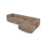 Martina modulares Ecksofa, Rechte Seite, Sitztiefe 90 cm, aus Cord in Acorn (Tilia 17), 330x176 cm von Micadoni – Bild 4
