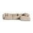 Martina modulares Ecksofa, Rechte Seite, Sitztiefe 90 cm, aus Samt, Cord, Boucle oder Strukturstoff, 330x176 cm von Micadoni – Bild 1
