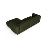 Martina modulares Ecksofa, Rechte Seite, Sitztiefe 90 cm, aus Strukturierter Stoff in Grün (Boston Forest), 280x176 cm von Micadoni – Bild 5