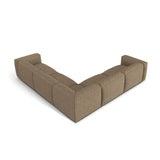 Martina modulares Ecksofa, Symmetrisch, Sitztiefe 76 cm, aus Boucle in Cappuccino (Monet Cappucino), 316x316 cm von Micadoni – Bild 3