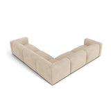 Martina modulares Ecksofa, Symmetrisch, Sitztiefe 76 cm, aus Samt, Cord, Boucle oder Strukturstoff, 316x316 cm von Micadoni – Bild 3