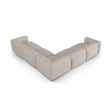 Martina modulares Ecksofa, Symmetrisch, Sitztiefe 90 cm, aus Boucle in Beige (Monet Sand), 330x330 cm von Micadoni – Bild 3