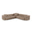 Martina modulares Ecksofa, Symmetrisch, Sitztiefe 90 cm, aus Cord in Acorn (Tilia 17), 330x330 cm von Micadoni – Bild 1
