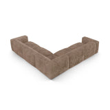 Martina modulares Ecksofa, Symmetrisch, Sitztiefe 90 cm, aus Cord in Acorn (Tilia 17), 330x330 cm von Micadoni – Bild 3