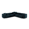 Martina modulares Ecksofa, Symmetrisch, Sitztiefe 90 cm, aus Samt in Deep Petrol (Vogue 13), 330x330 cm von Micadoni – Bild 1