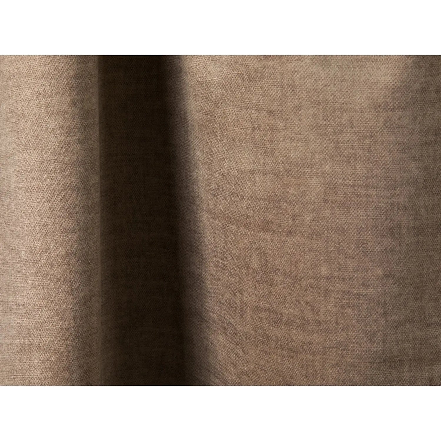 Martina modulares Panoramasofa, Linke Seite, Sitztiefe 76 cm, aus Samt in Dunkelbeige (Vogue 3), 406x316 cm von Micadoni – Bild 5