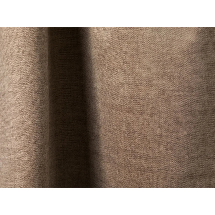 Martina modulares Panoramasofa, Linke Seite, Sitztiefe 76 cm, aus Samt in Dunkelbeige (Vogue 3), 406x316 cm von Micadoni – Bild 5
