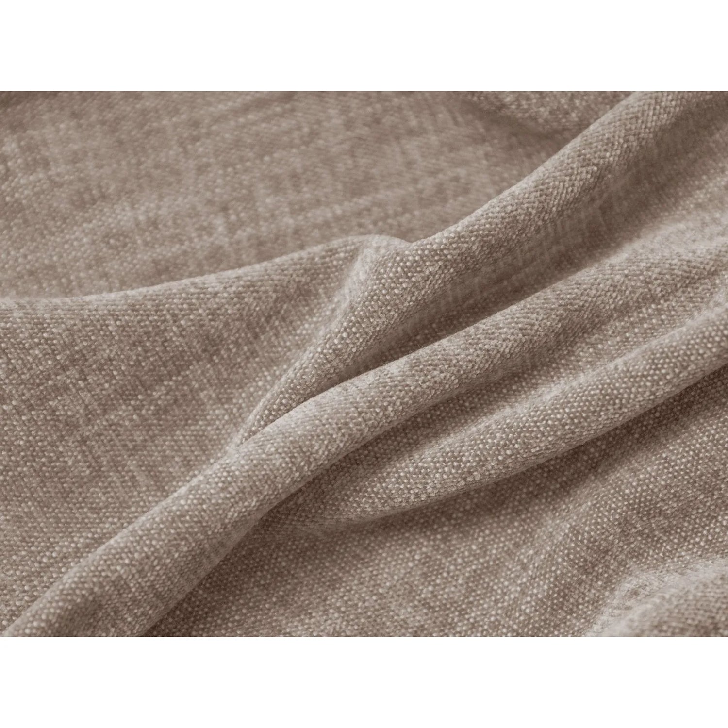Martina modulares Panoramasofa, Linke Seite, Sitztiefe 76 cm, aus Strukturierter Stoff in Dunkelbeige (Boston Trufa), 406x316 cm von Micadoni – Bild 5