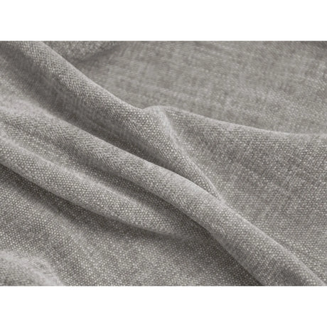 Martina modulares Panoramasofa, Rechte Seite, Sitztiefe 76 cm, aus Strukturierter Stoff in Hellgrau (Boston Light Grey), 406x316 cm von Micadoni – Bild 5