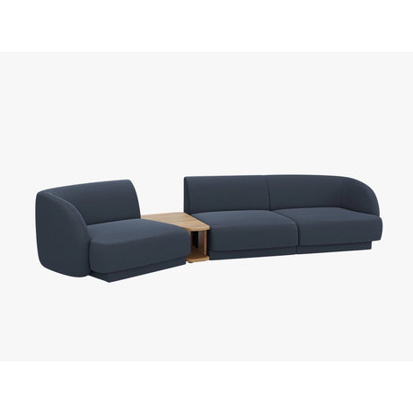 Miley Modulares 3-Sitzer Sofa, Linke Seite, aus Boucle in Dunkelblau (Baloo 2088), 303x126 cm von Micadoni – Bild 5