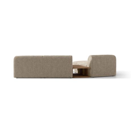 Miley Modulares 3-Sitzer Sofa, Linke Seite, aus Chenille in Beige (Haga 30), 303x178 cm von Micadoni – Bild 6