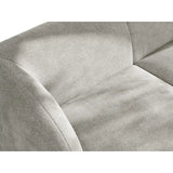 Miley Modulares 3-Sitzer Sofa, Linke Seite, aus Chenille in Hellgrau (Haga 06), 303x178 cm von Micadoni – Bild 7