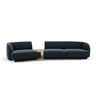 Miley Modulares 3-Sitzer Sofa, Linke Seite, aus Chenille in Königsblau (Haga 86), 303x126 cm von Micadoni – Bild 1