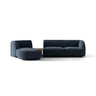 Miley Modulares 3-Sitzer Sofa, Linke Seite, aus Chenille in Königsblau (Haga 86), 303x178 cm von Micadoni – Bild 1