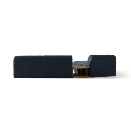 Miley Modulares 3-Sitzer Sofa, Linke Seite, aus Chenille in Königsblau (Haga 86), 303x178 cm von Micadoni – Bild 6