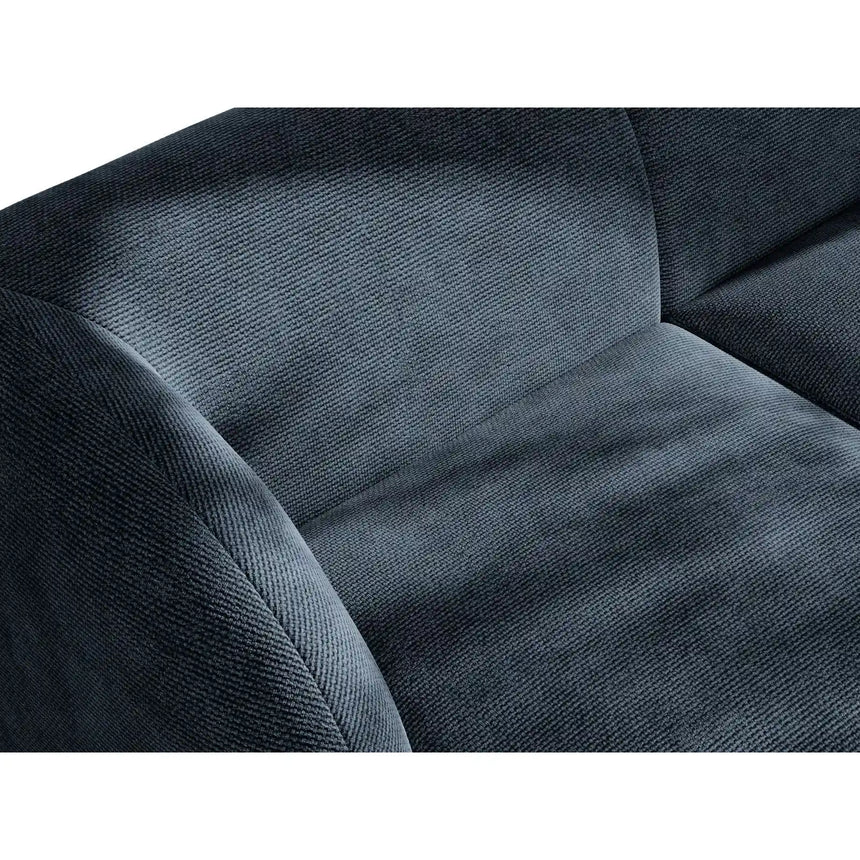 Miley Modulares 3-Sitzer Sofa, Linke Seite, aus Chenille in Königsblau (Haga 86), 303x178 cm von Micadoni – Bild 7