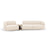 Miley Modulares 3-Sitzer Sofa, Linke Seite, aus Chenille in Leichtes Beige (Haga 23), 303x126 cm von Micadoni – Bild 1