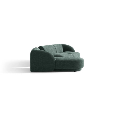 Miley Modulares 3-Sitzer Sofa, Linke Seite, aus Chenille in Petrol (Haga 78), 303x178 cm von Micadoni – Bild 5