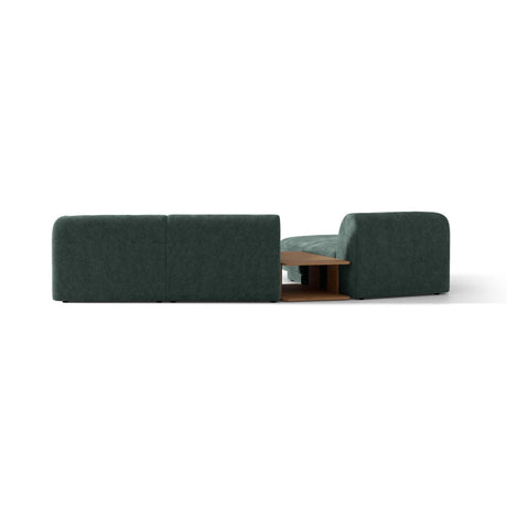 Miley Modulares 3-Sitzer Sofa, Linke Seite, aus Chenille in Petrol (Haga 78), 303x178 cm von Micadoni – Bild 6